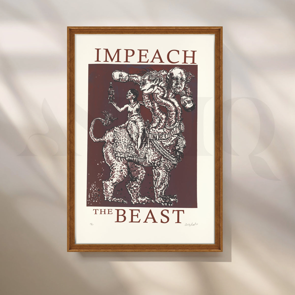 Impeach the Beast Canvas Artwork – Asha Art Studio – Image 6