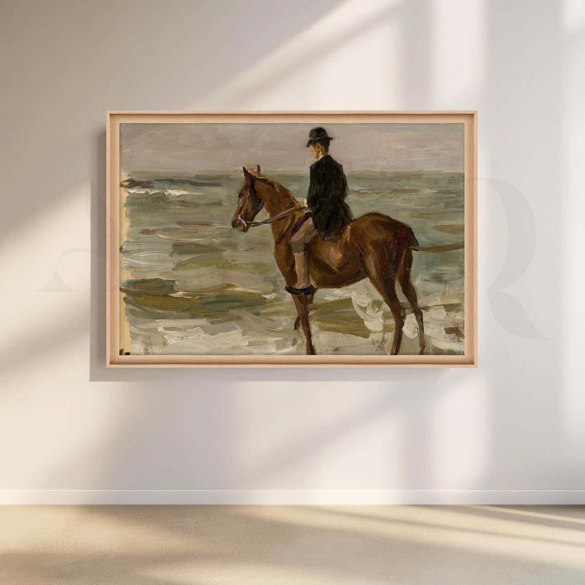 Horse Rider by the Sea Canvas Artwork – Asha Art Studio – Image 5