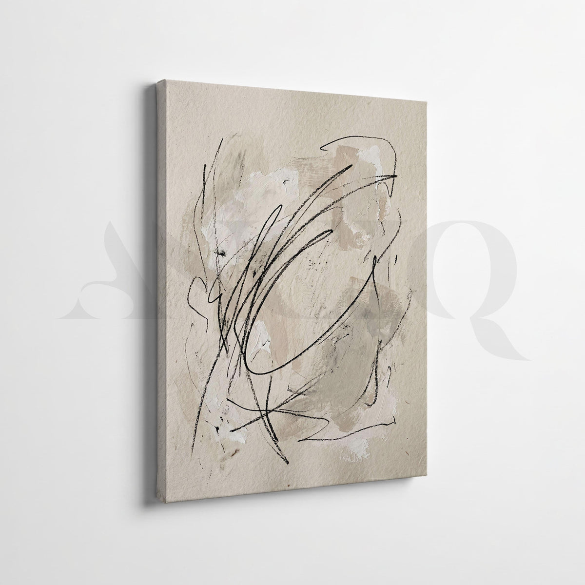 Minimal Line Abstract Gallery Wall Set of 2 – Asha Art Studio – Image 3