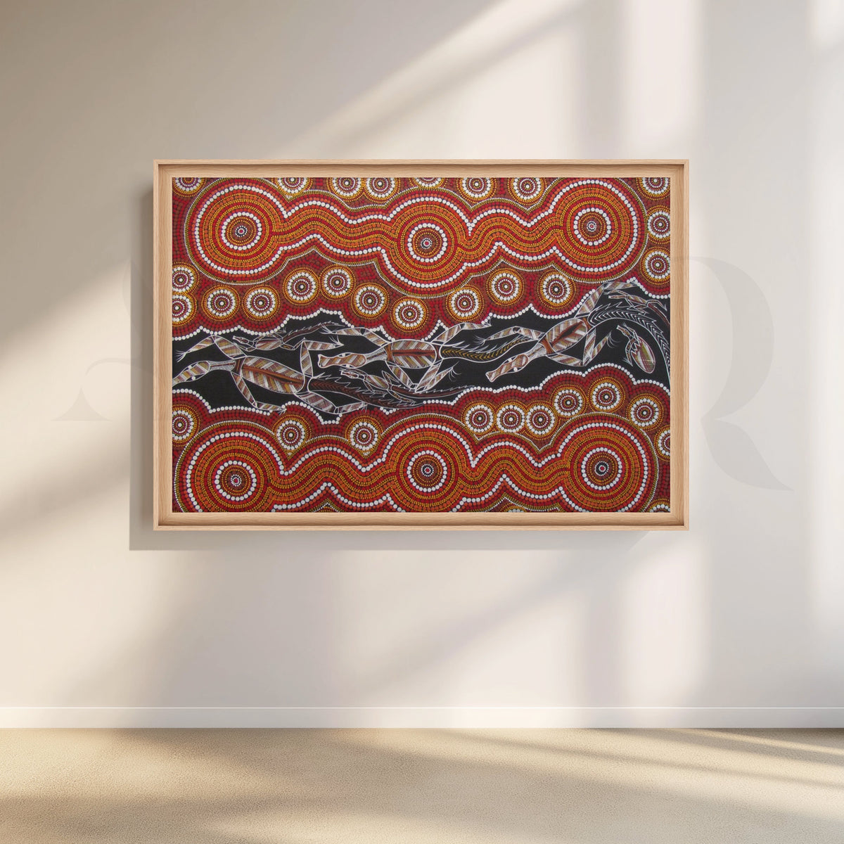 Aboriginal Rhythm Dot Art Canvas Wall Décor – Asha Art Studio – Image 5