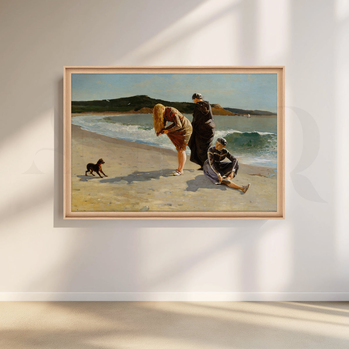 Beach Day with Girls Canvas Artwork – Asha Art Studio – Image 5