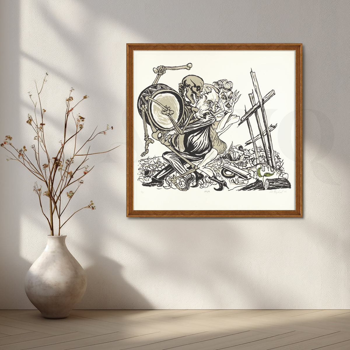 Skeleton Dance of Society Canvas Artwork – Asha Art Studio – Image 6