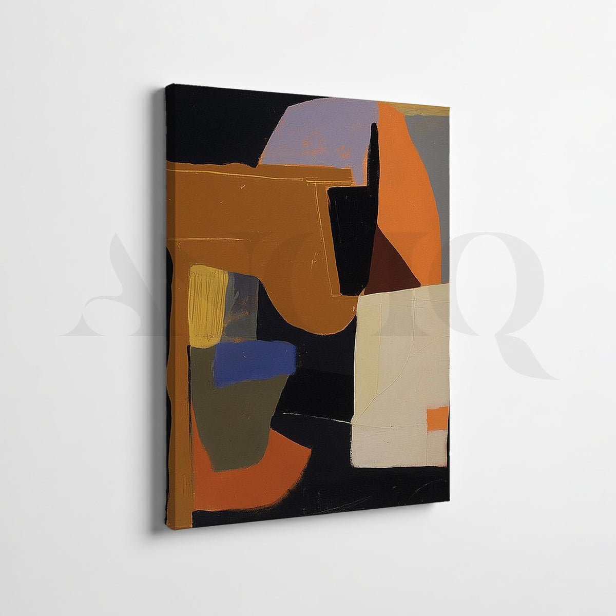 Modern Block Abstract Gallery Wall Set of 2 – Asha Art Studio – Image 3