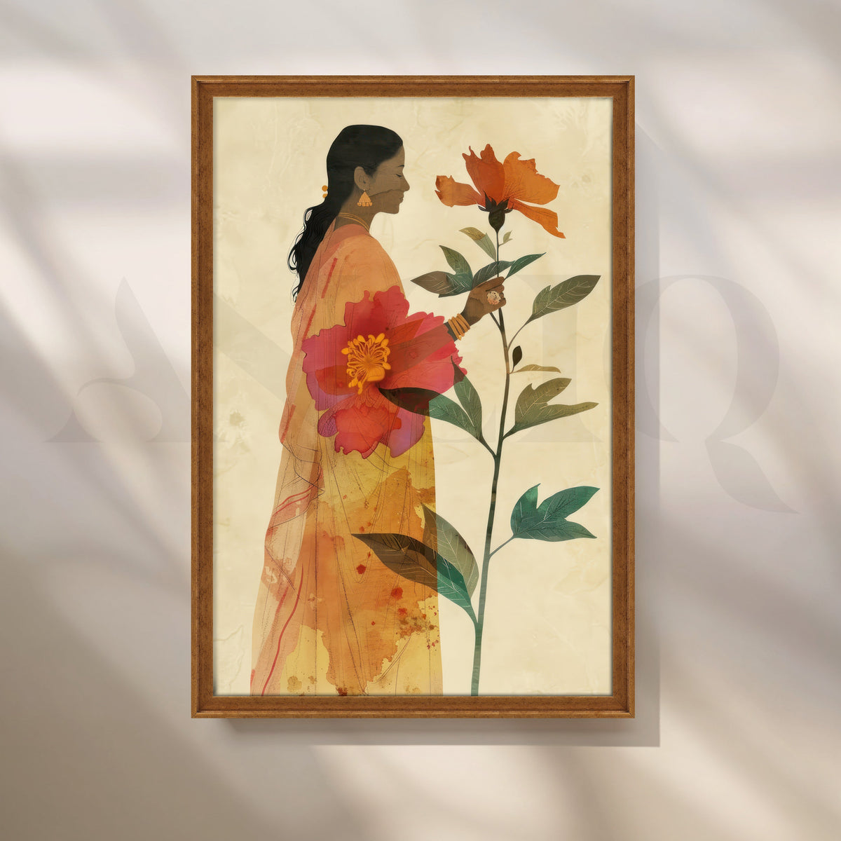 Floral Devotion Canvas Artwork – Asha Art Studio – Image 6