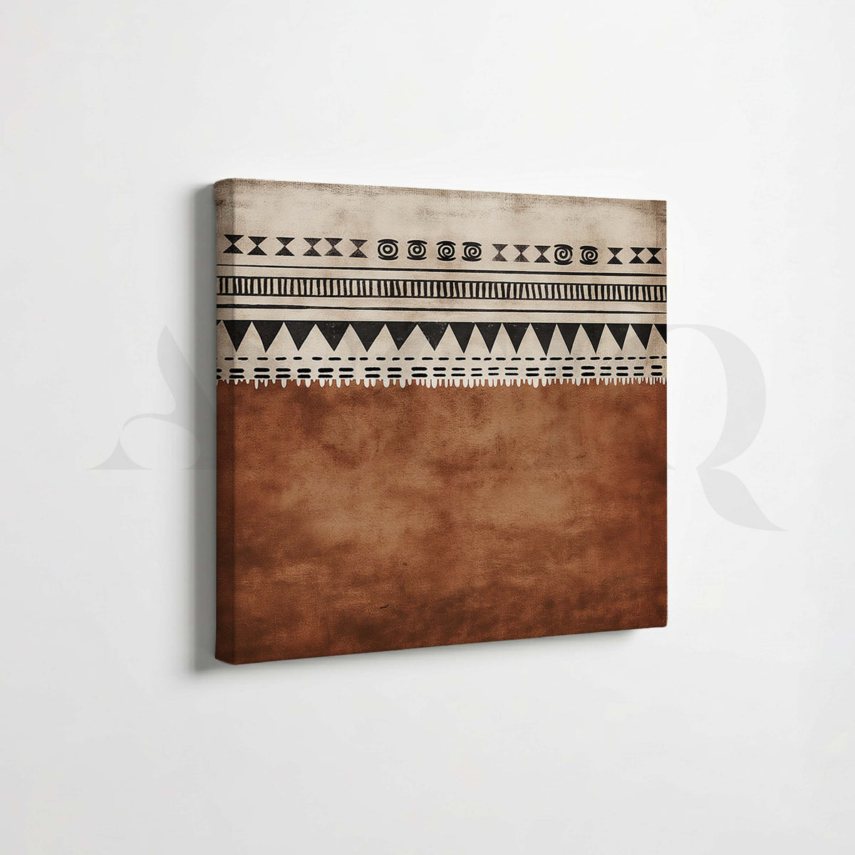 Earthy Tribal Pattern Gallery Wall Set of 4 – Asha Art Studio – Image 3
