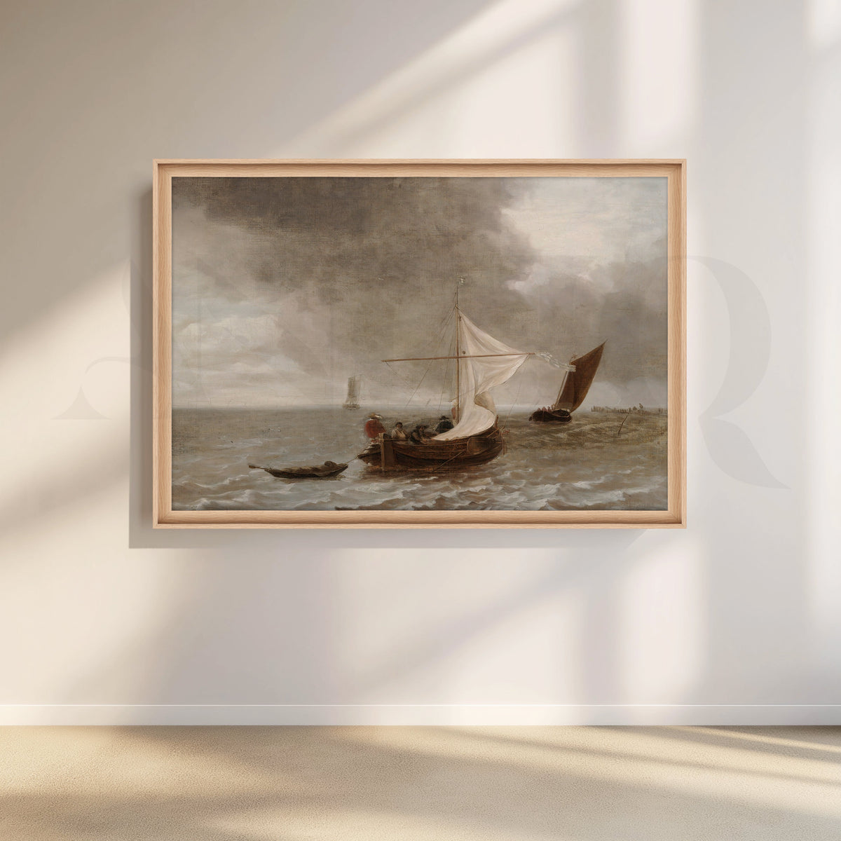 Storm Over the Sea Canvas Artwork – Asha Art Studio – Image 5