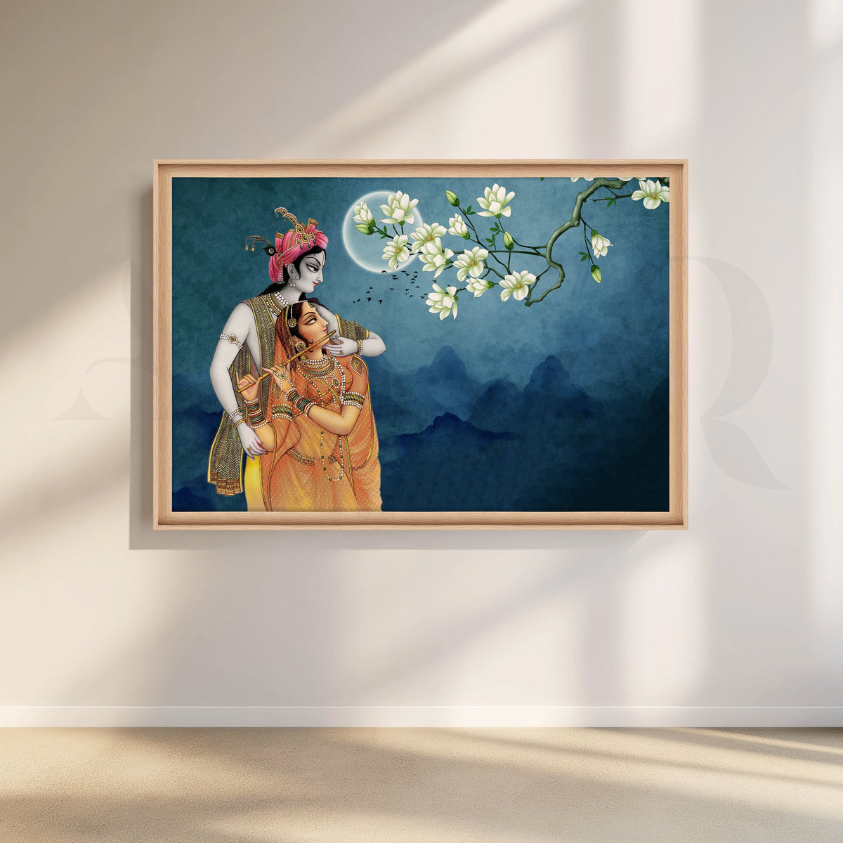 Moonlit Devotion Canvas Artwork for Bedroom – Asha Art Studio – Image 5