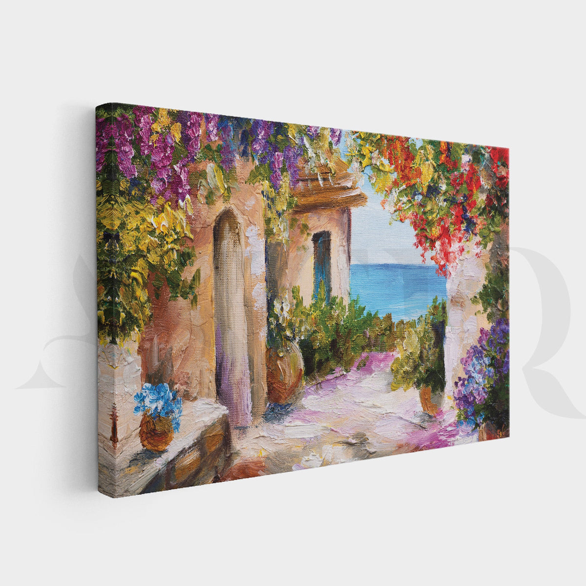 European Countryside Canvas Artwork (Ready to Ship) – Asha Art Studio – Image 3