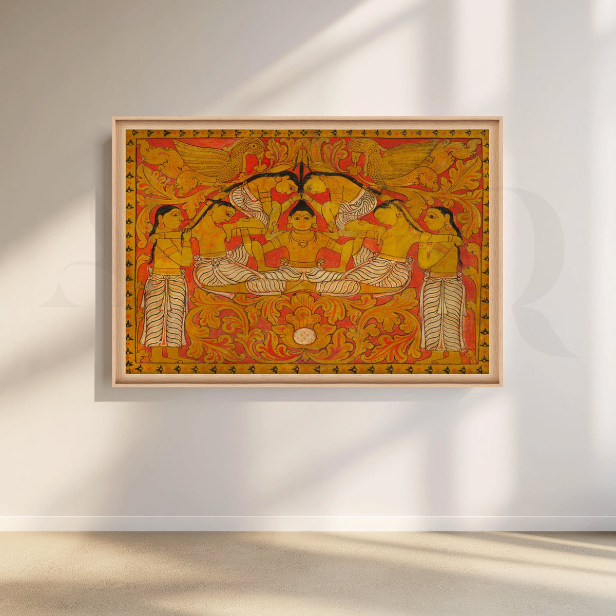 Traditional Divine Gathering Canvas Artwork – Asha Art Studio – Image 5
