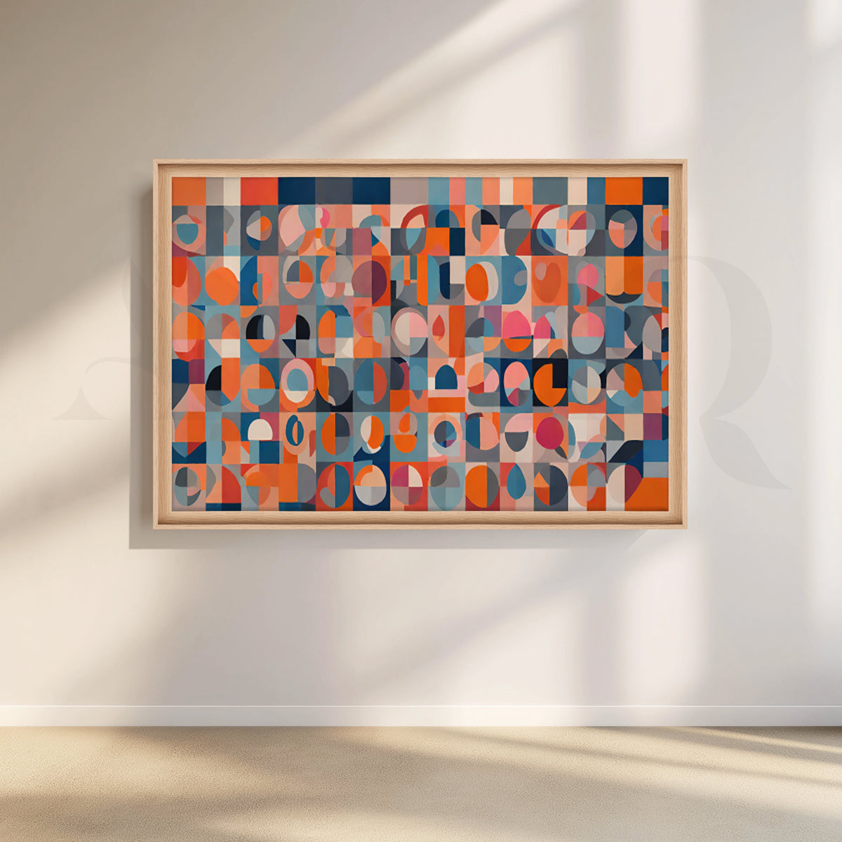 Color Block Geometric Canvas Artwork – Asha Art Studio – Image 5