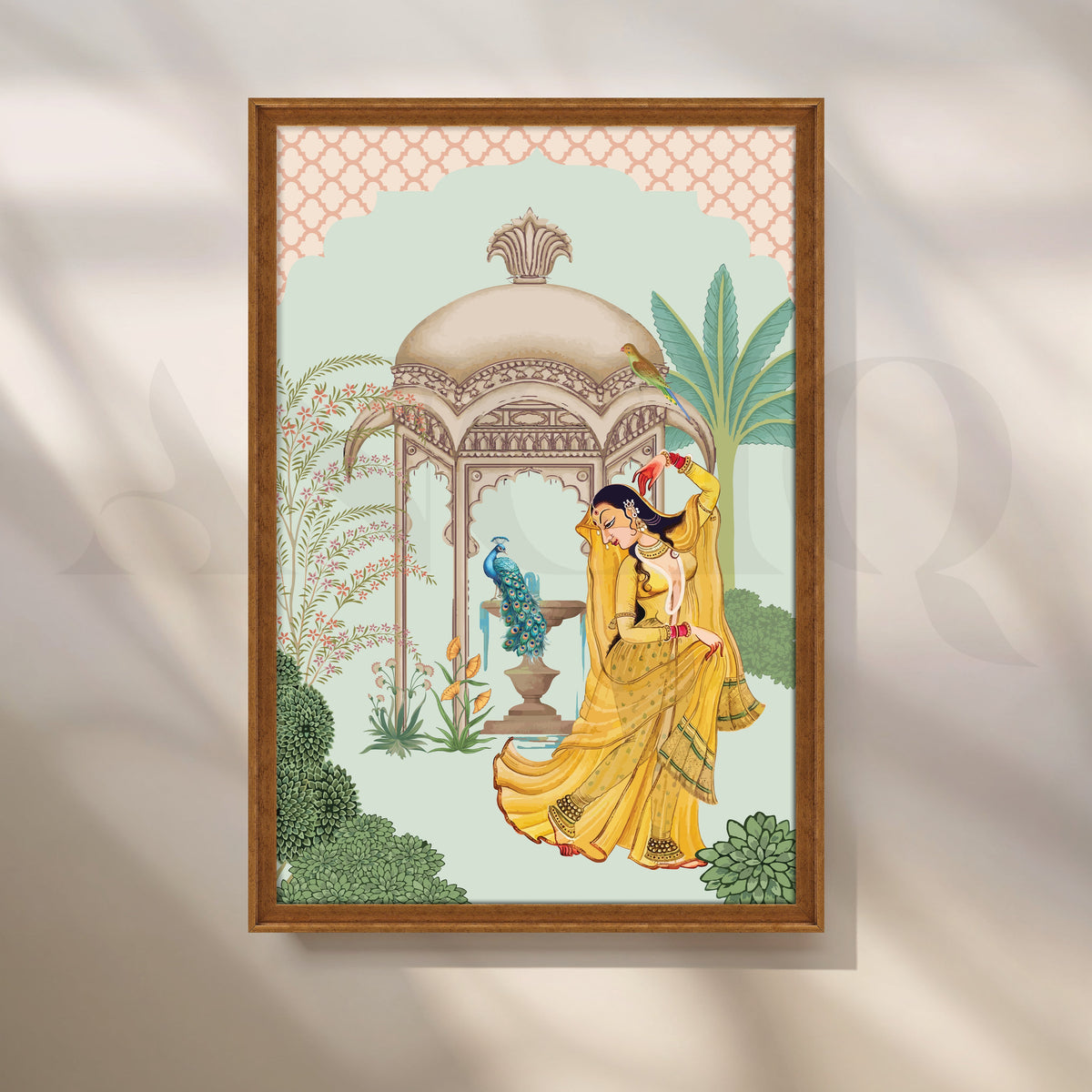 Grace in Yellow Canvas Artwork – Asha Art Studio – Image 6