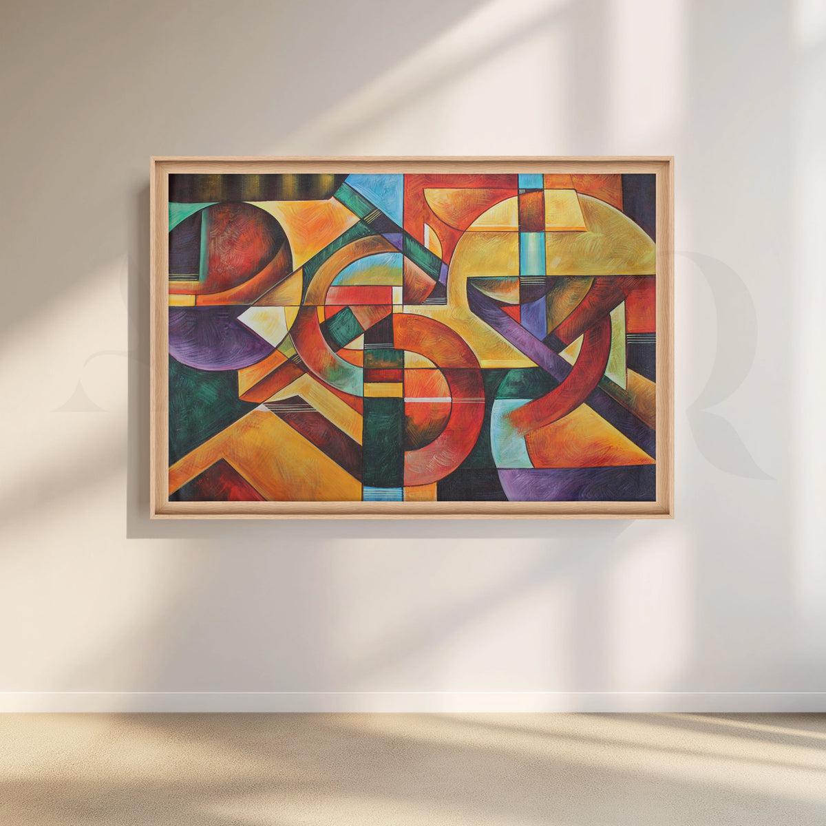 Vibrant Multicolor Geometric Artwork – Asha Art Studio – Image 5