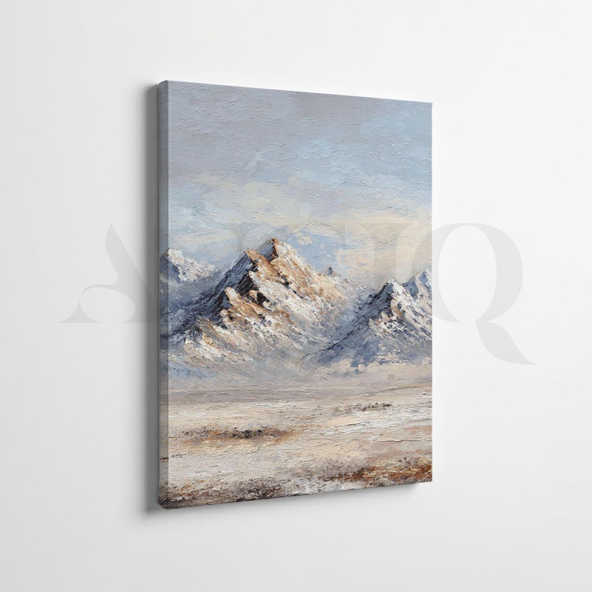 Snowy Mountain Landscape Gallery Walls Set of 2 – Asha Art Studio – Image 3