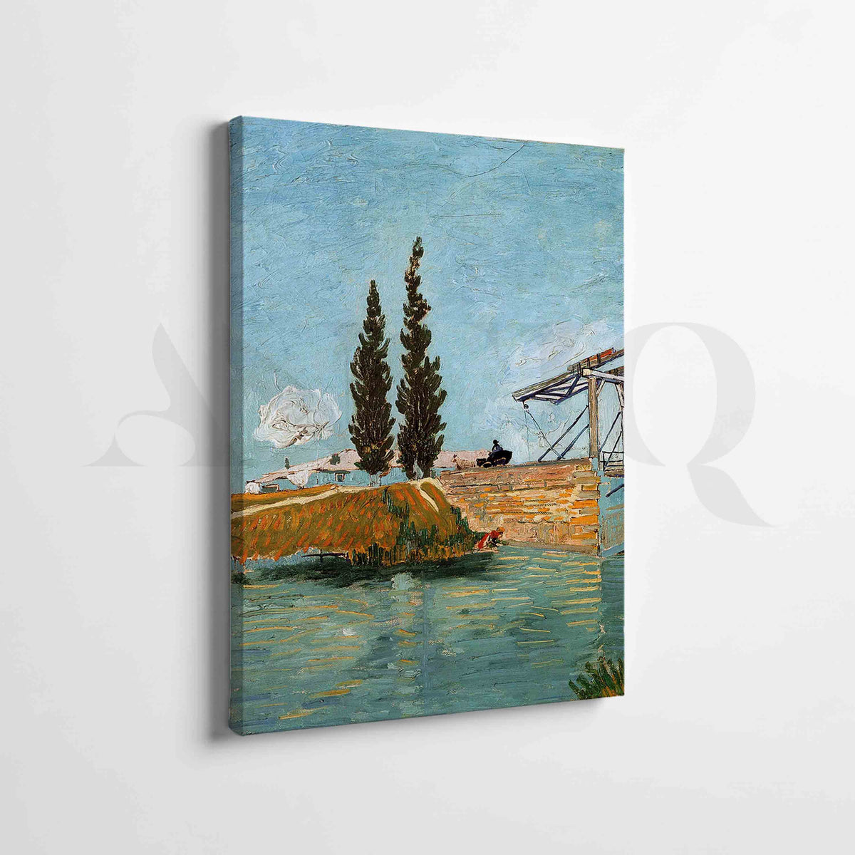 Riverside Bridge Landscape Gallery Wall Artwork Set of 2 – Asha Art Studio – Image 3