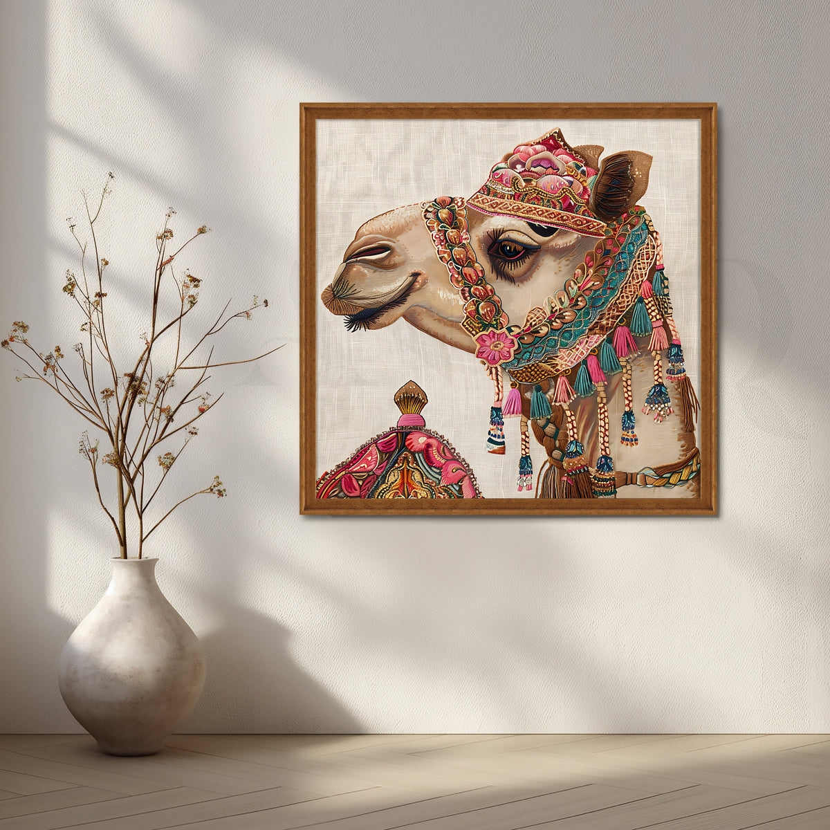 The Desert Royalty Canvas Artwork – Asha Art Studio – Image 6