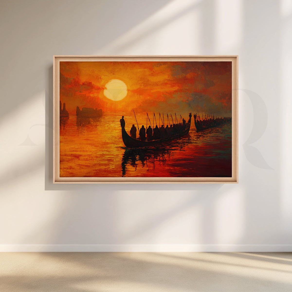 Sunset Drifters Canvas Artwork – Asha Art Studio – Image 5