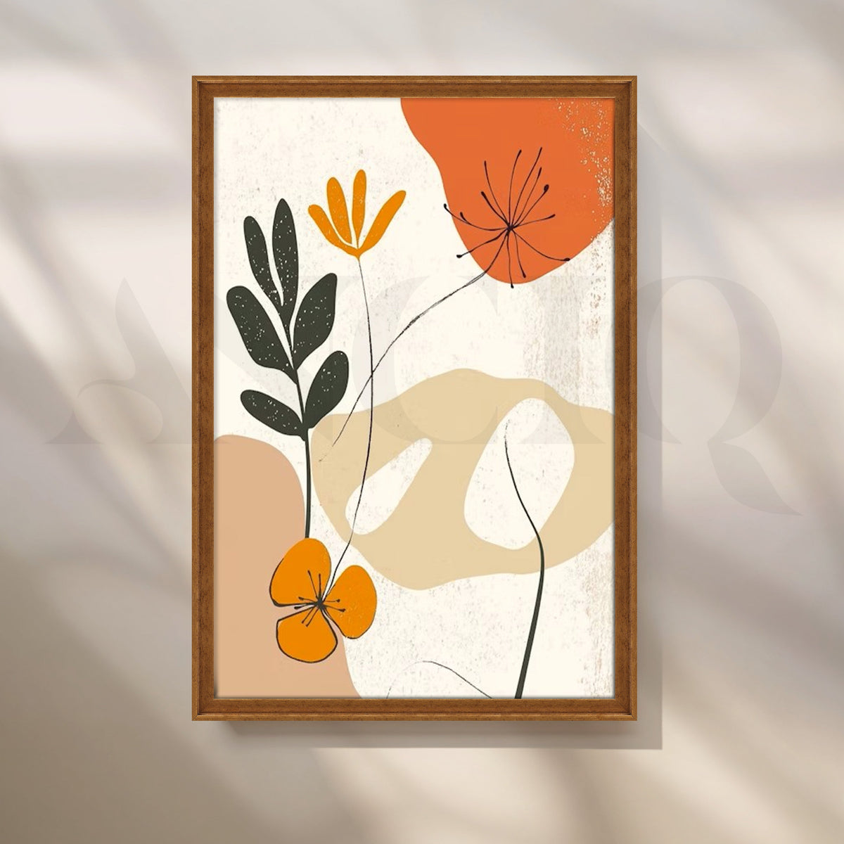 Boho Floral Line Canvas Artwork – Asha Art Studio – Image 6