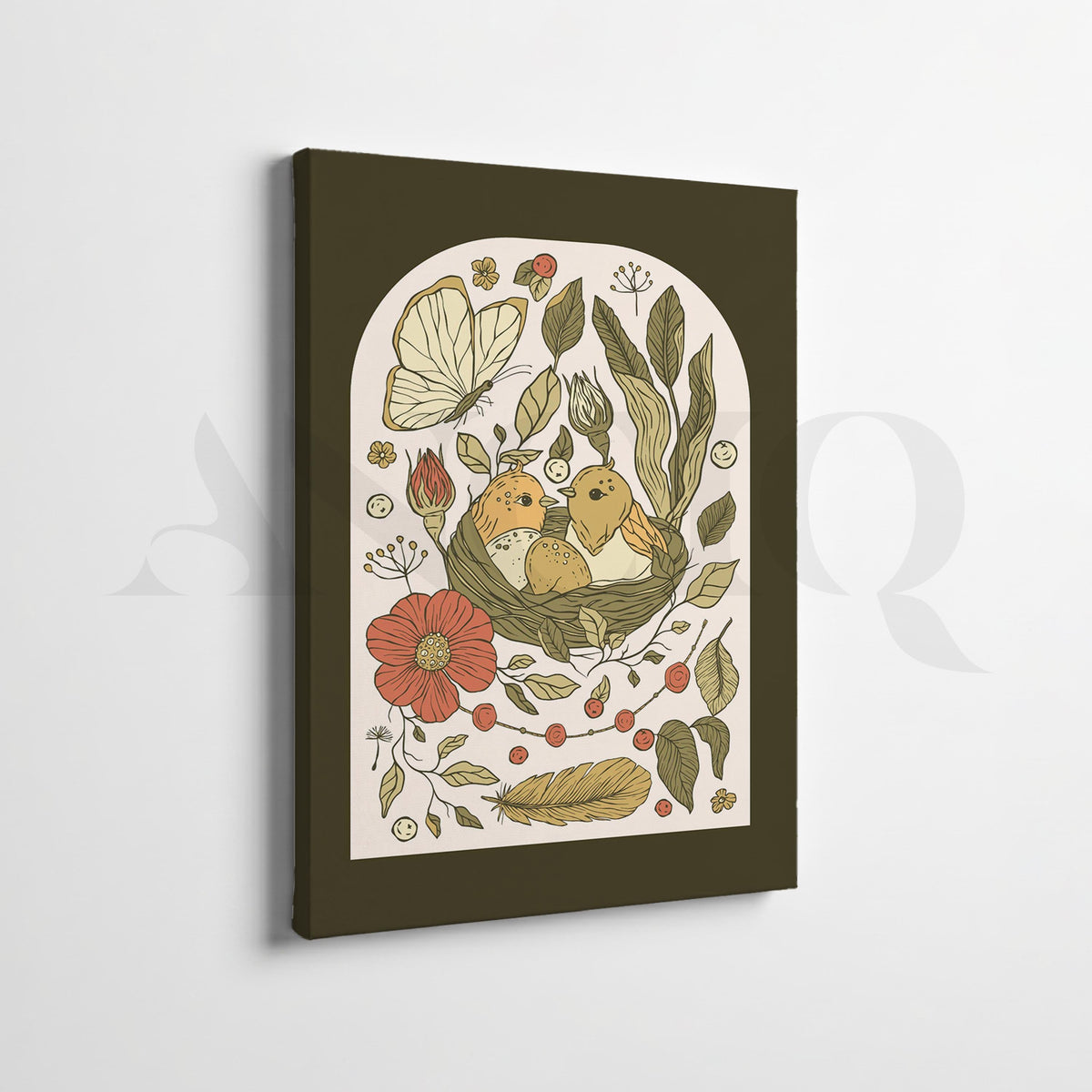 Vintage Bird Botanical Gallery Wall Set of 2 – Asha Art Studio – Image 3