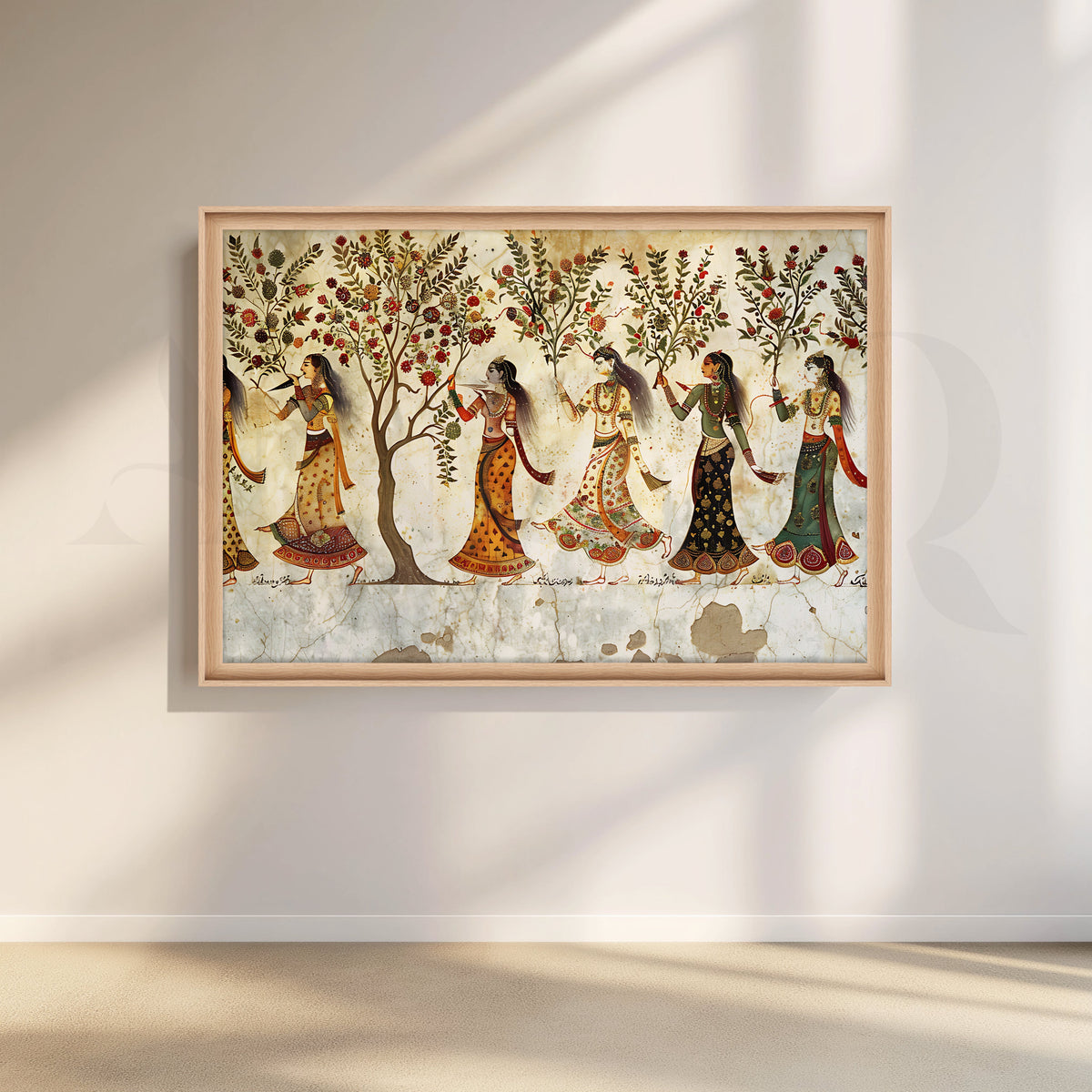 Royal Garden Procession Canvas Artwork – Asha Art Studio – Image 5