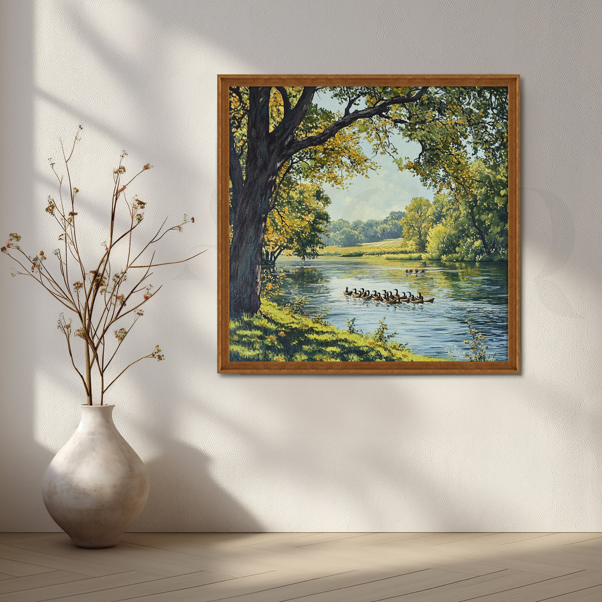River Parade Canvas Artwork – Asha Art Studio – Image 6