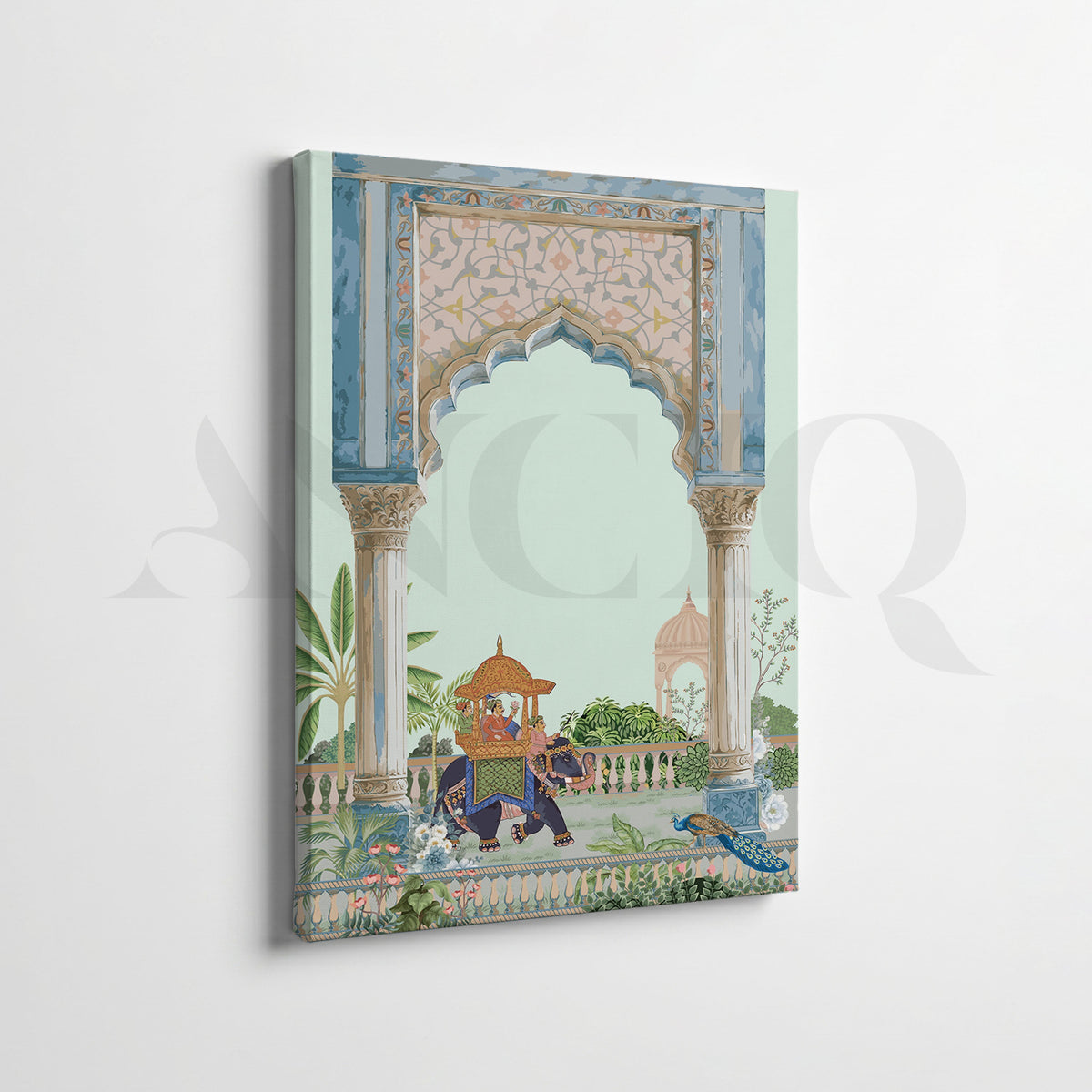 Royal Indian Heritage Gallery Wall Canvas Artwork Set of 2 – Asha Art Studio – Image 3