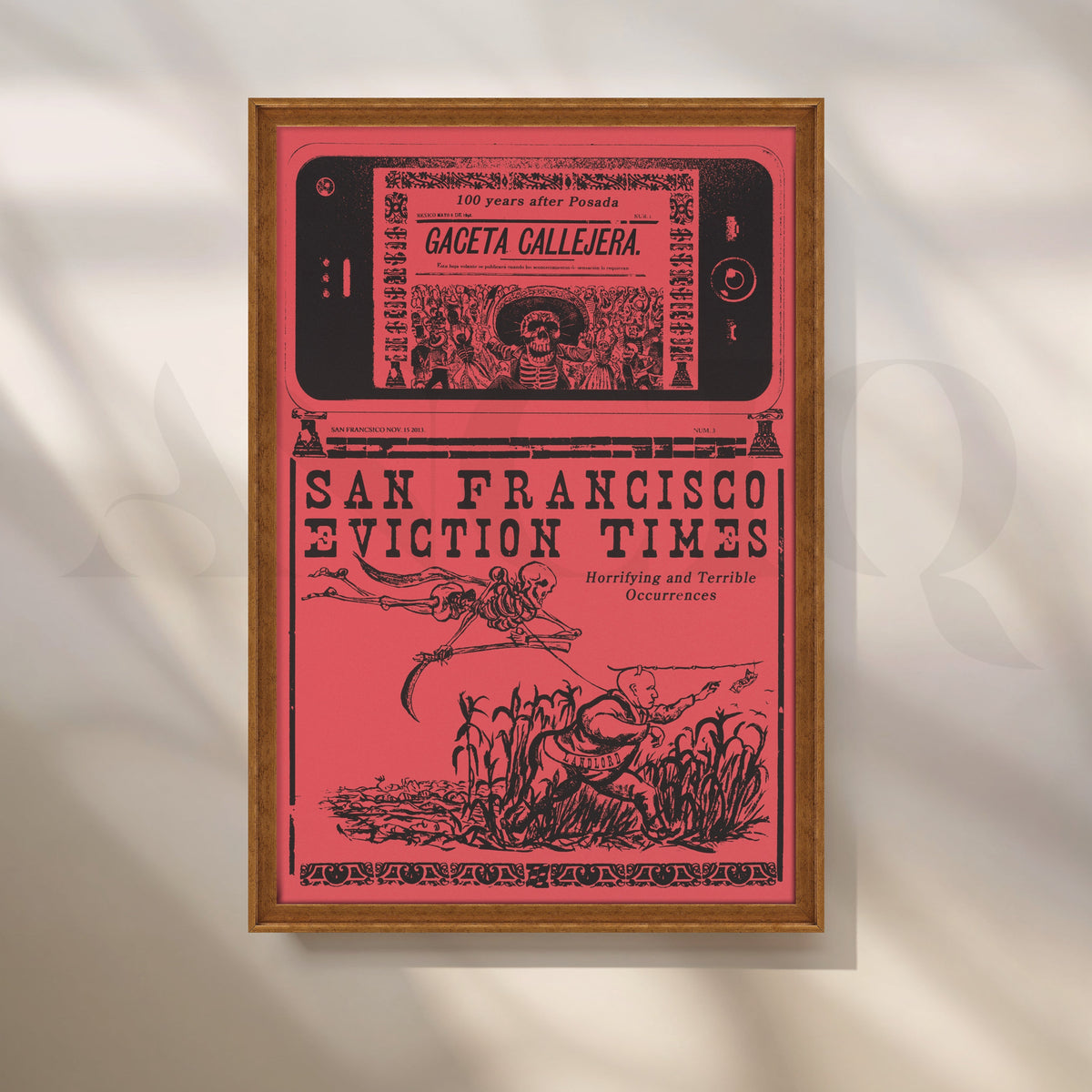 Eviction Times Chronicle Canvas Artwork – Asha Art Studio – Image 6