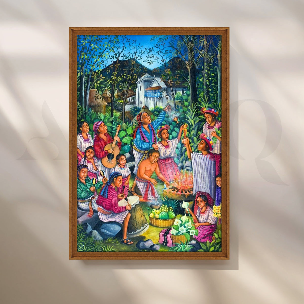 Village Festival Celebration Canvas Artwork – Asha Art Studio – Image 6