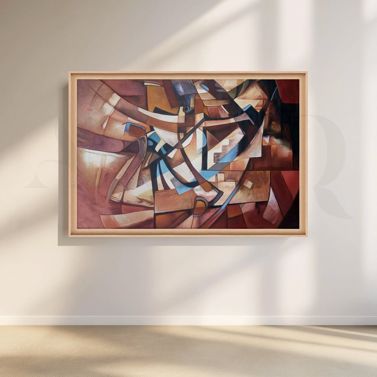 Cubist Abstract Canvas Artwork – Asha Art Studio – Image 5