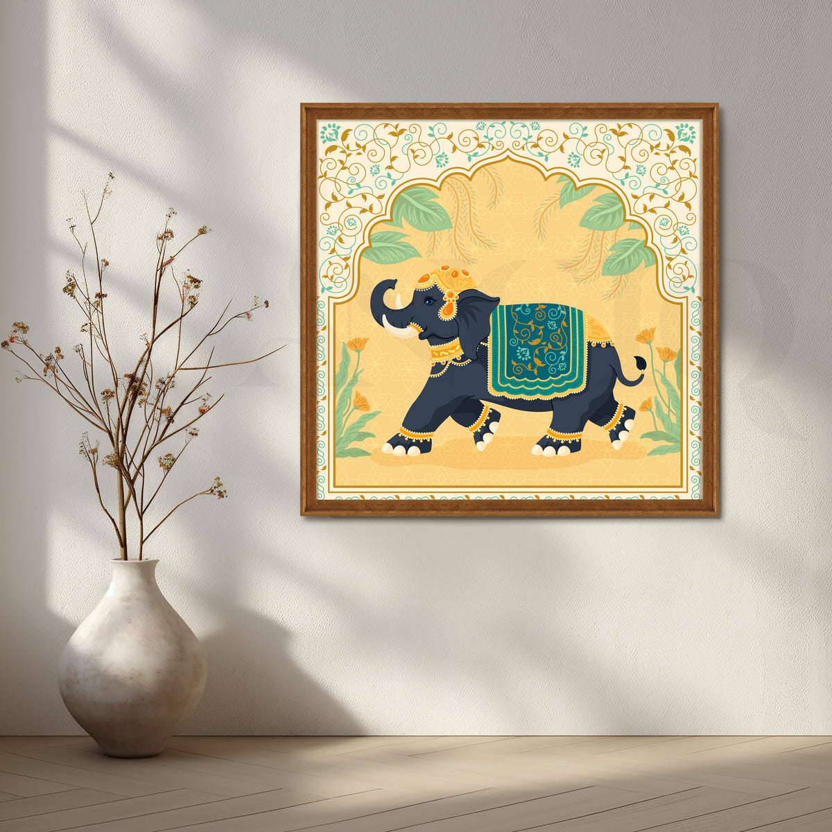 Royal Arch Elephant Canvas Artwork – Asha Art Studio – Image 6