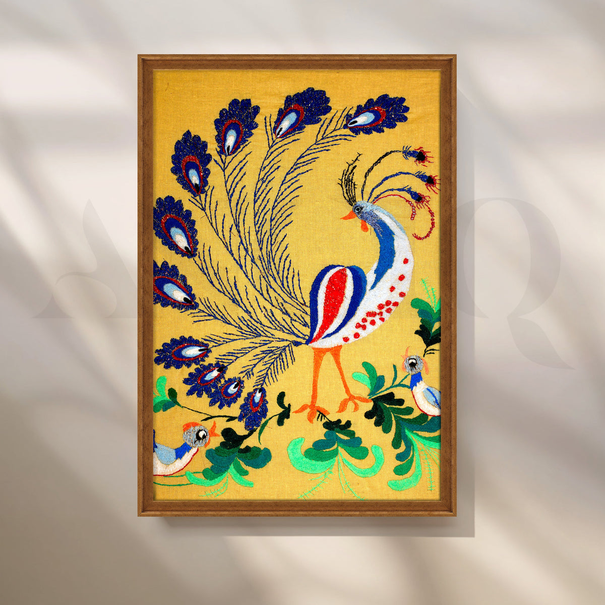 Majestic Peacock Canvas Artwork – Asha Art Studio – Image 6