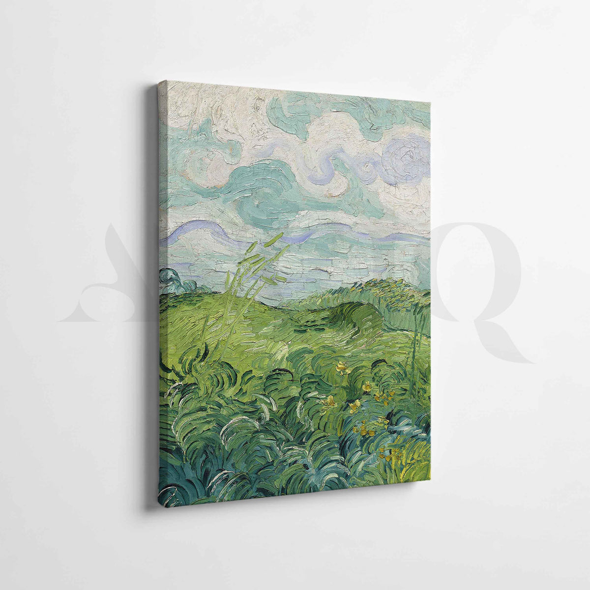 Pastoral Green Landscape Gallery Wall Artwork Set of 2 – Asha Art Studio – Image 4