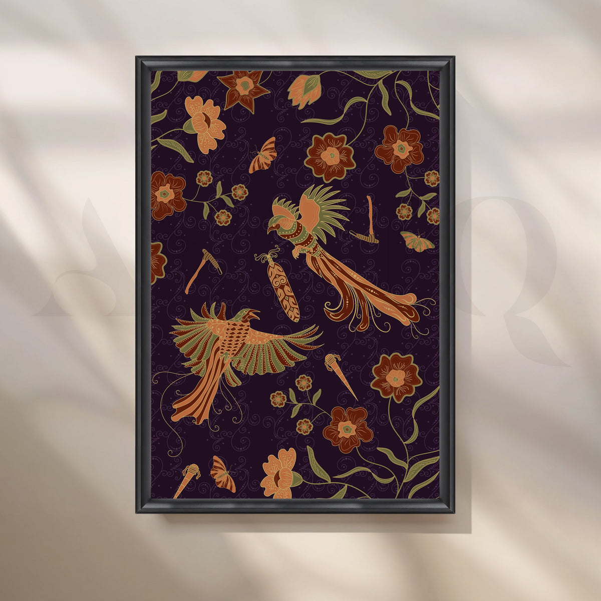 Phoenix Garden Canvas Artwork – Asha Art Studio – Image 3