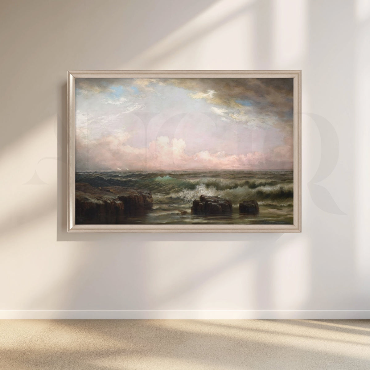 Storm Break Coastline Canvas Artwork – Asha Art Studio – Image 4
