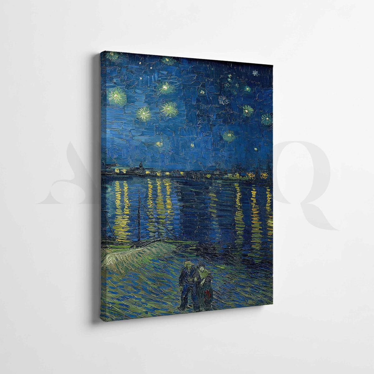 Starry Night Waterfront Gallery Wall Artwork Set of 2 – Asha Art Studio – Image 4