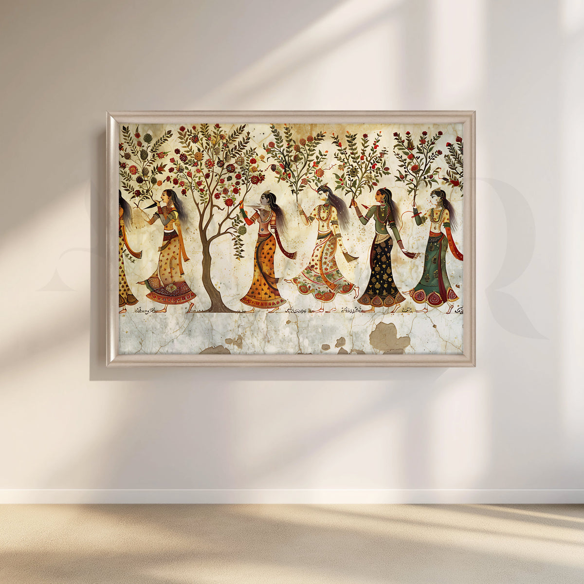 Royal Garden Procession Canvas Artwork – Asha Art Studio – Image 4