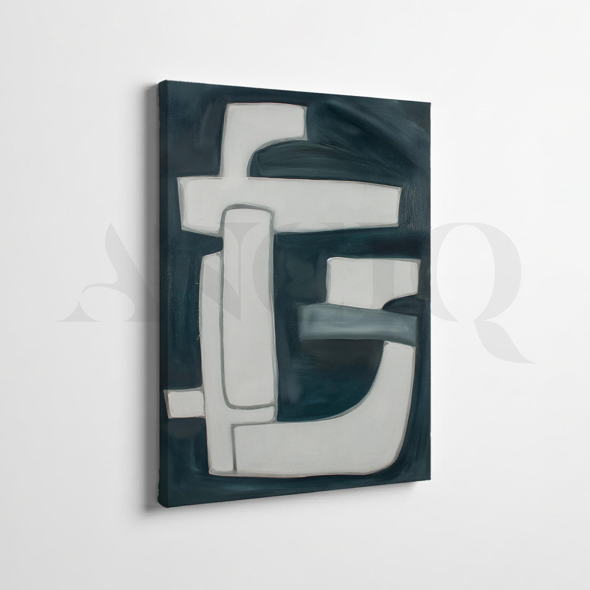 Modern Block Abstract Gallery Wall Set of 2 – Asha Art Studio – Image 4