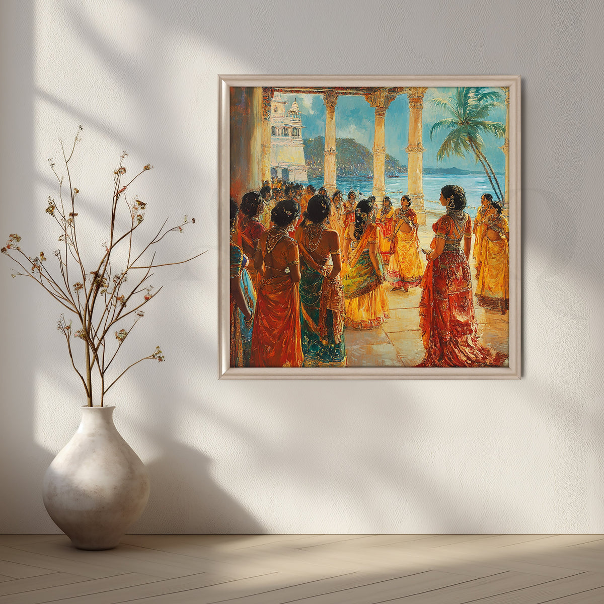 Seaside Palace Soirée Canvas Artwork – Asha Art Studio – Image 4