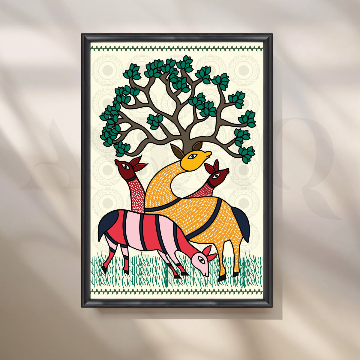 Grazing Harmony Canvas Artwork – Asha Art Studio – Image 3