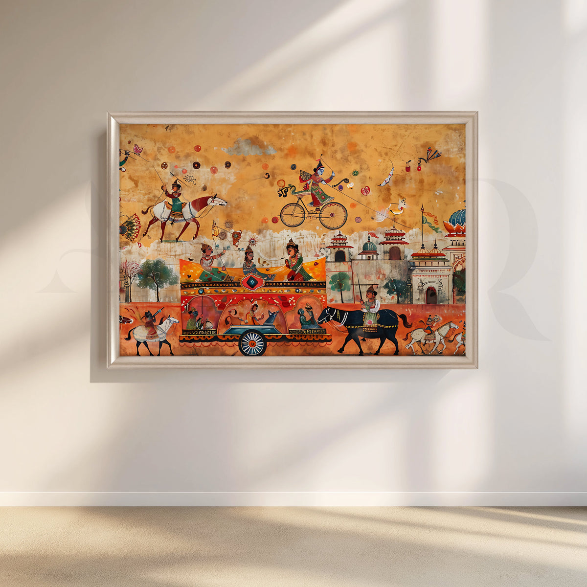 Royal Parade of Joy Canvas Artwork – Asha Art Studio – Image 4