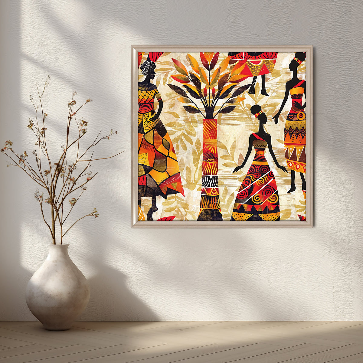 African Rhythms Canvas Artwork – Asha Art Studio – Image 4