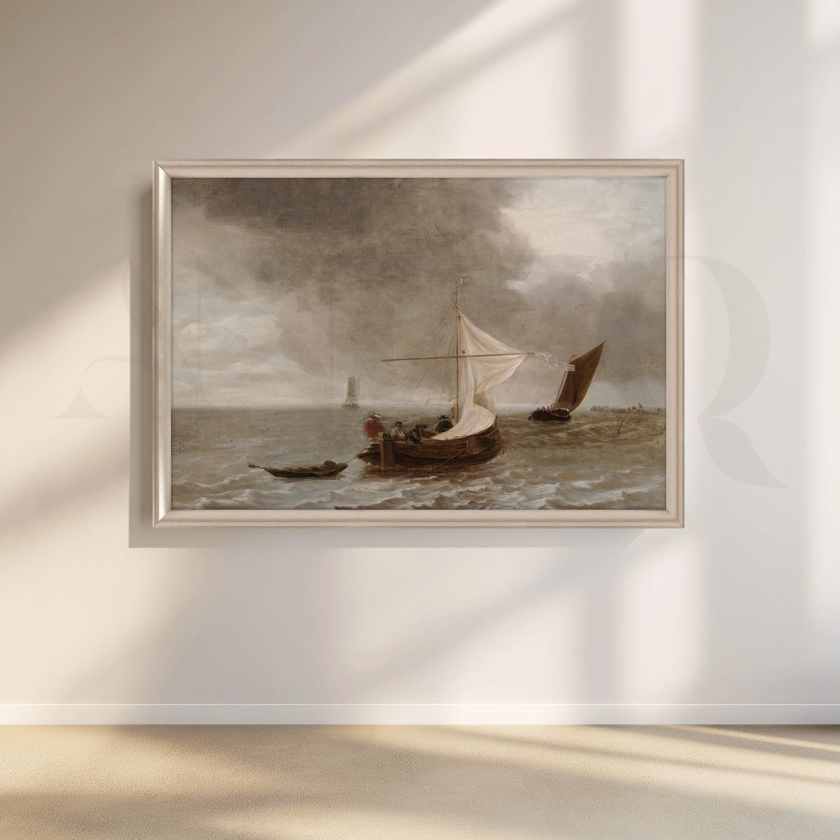 Storm Over the Sea Canvas Artwork – Asha Art Studio – Image 4