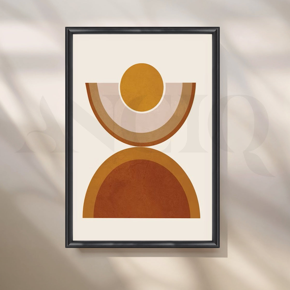Minimal Geometric Abstract Canvas Artwork – Asha Art Studio – Image 3
