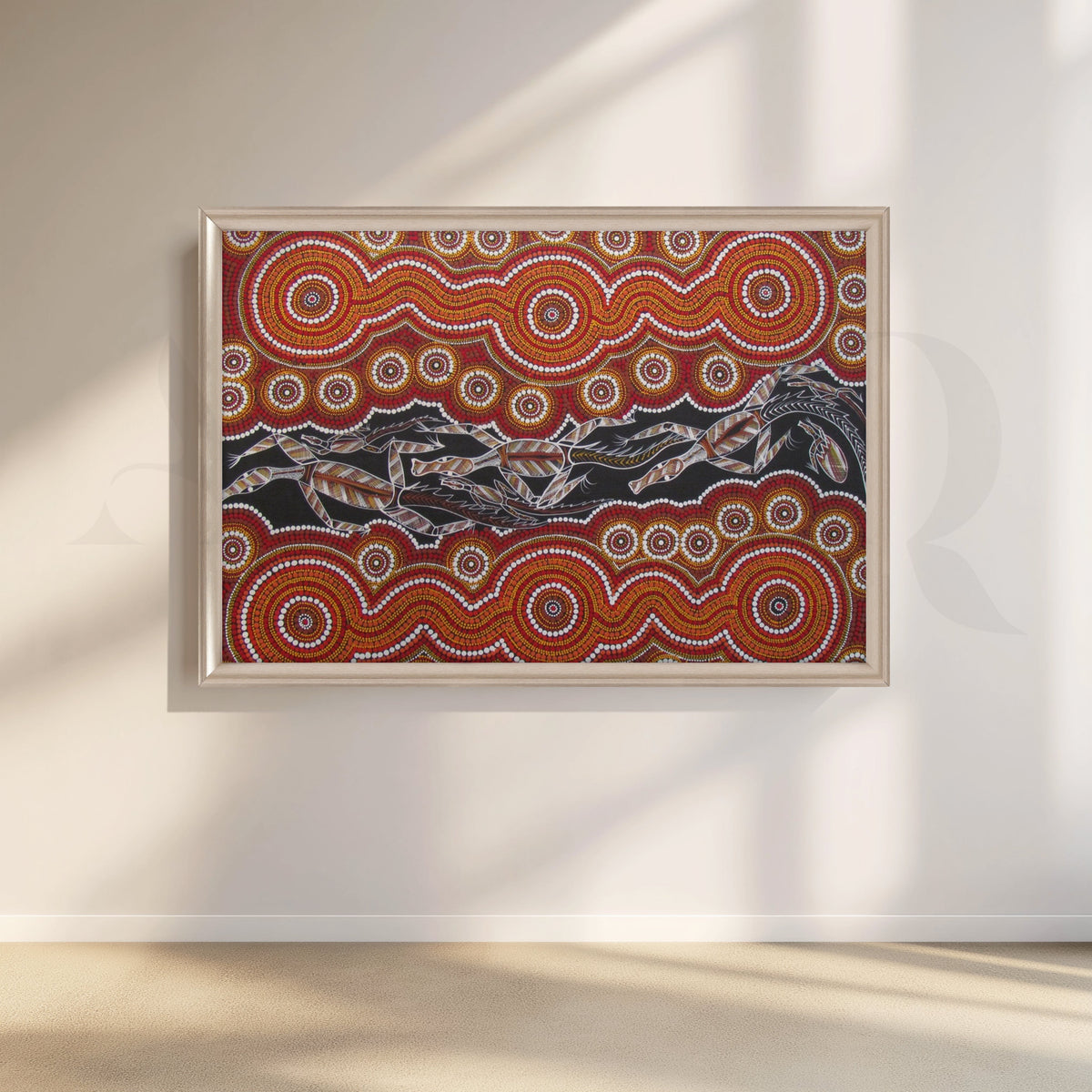 Aboriginal Rhythm Dot Art Canvas Wall Décor – Asha Art Studio – Image 4