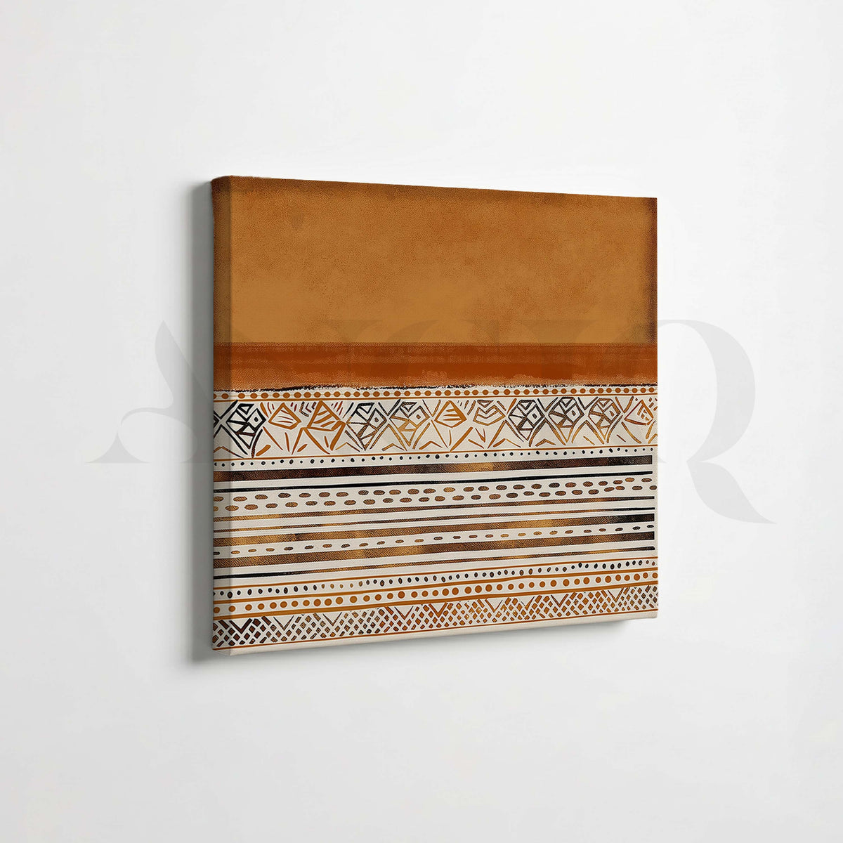 Earthy Tribal Pattern Gallery Wall Set of 4 – Asha Art Studio – Image 4