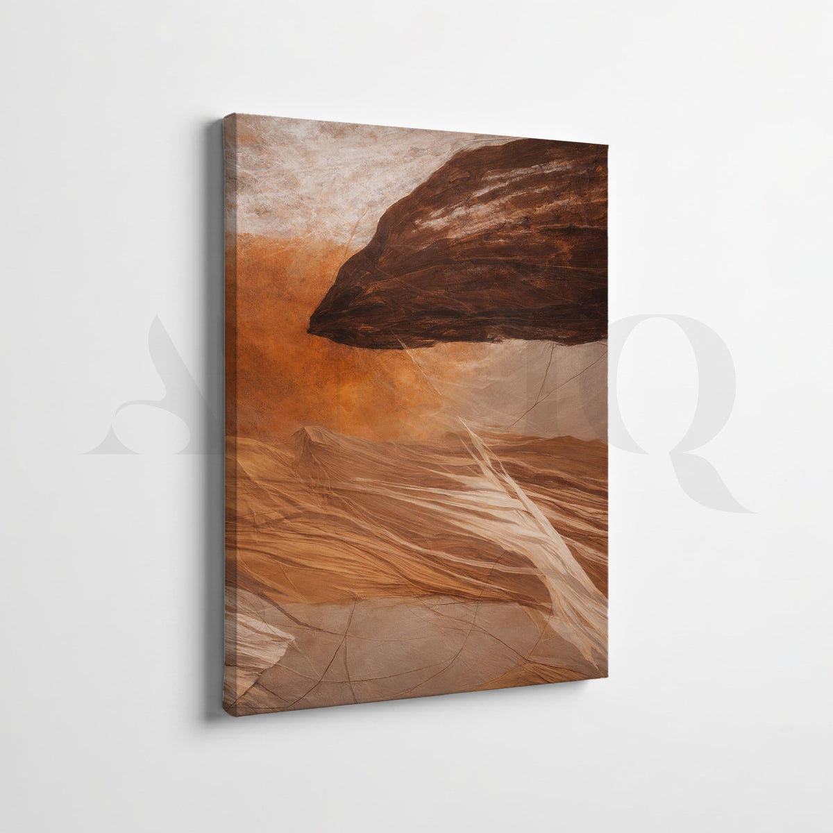 Earthy Storm Abstract Gallery Wall Set of 2 – Asha Art Studio – Image 4