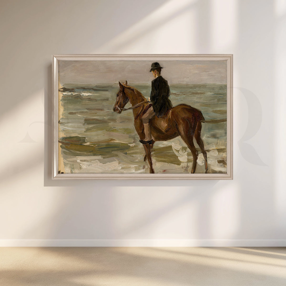 Horse Rider by the Sea Canvas Artwork – Asha Art Studio – Image 4