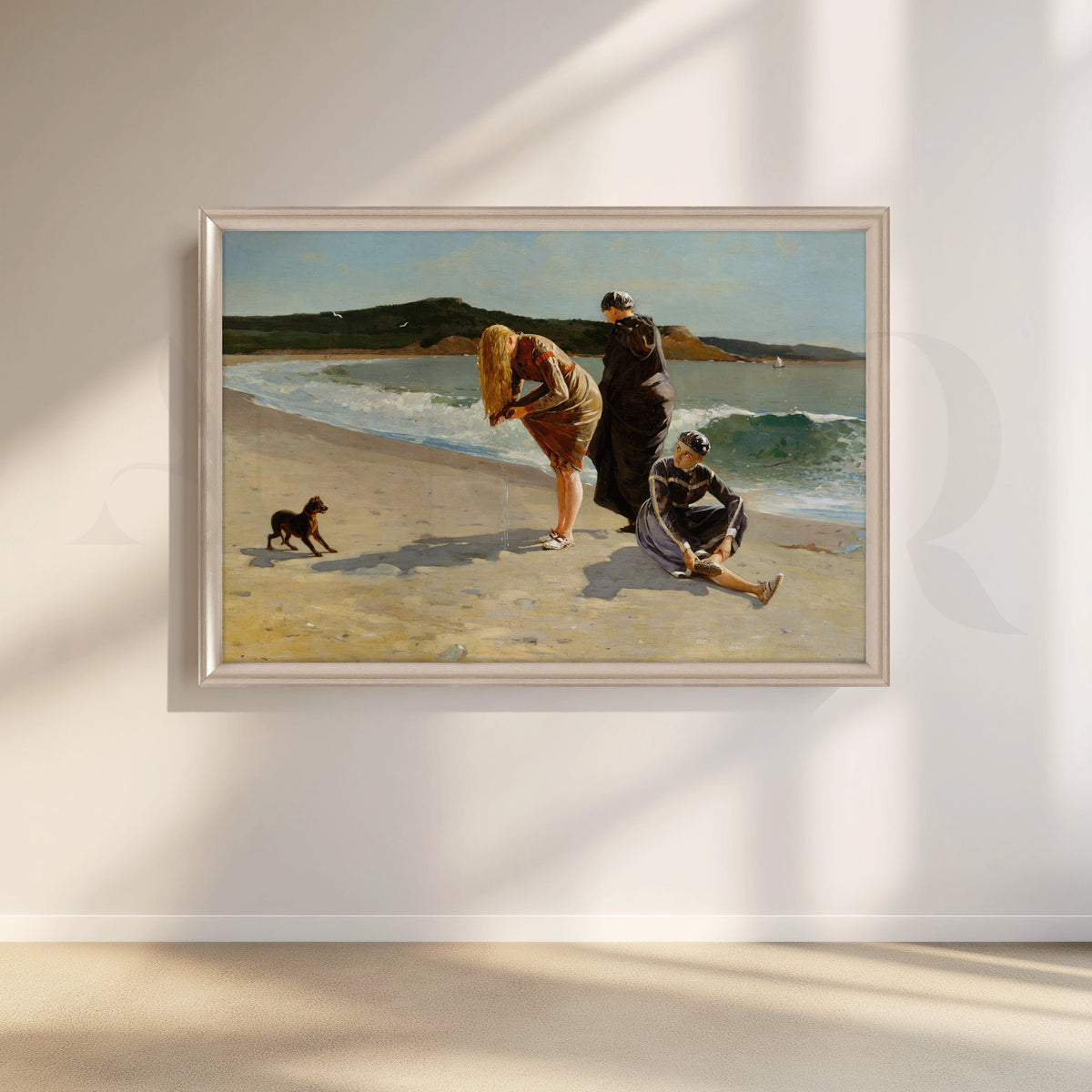 Beach Day with Girls Canvas Artwork – Asha Art Studio – Image 4