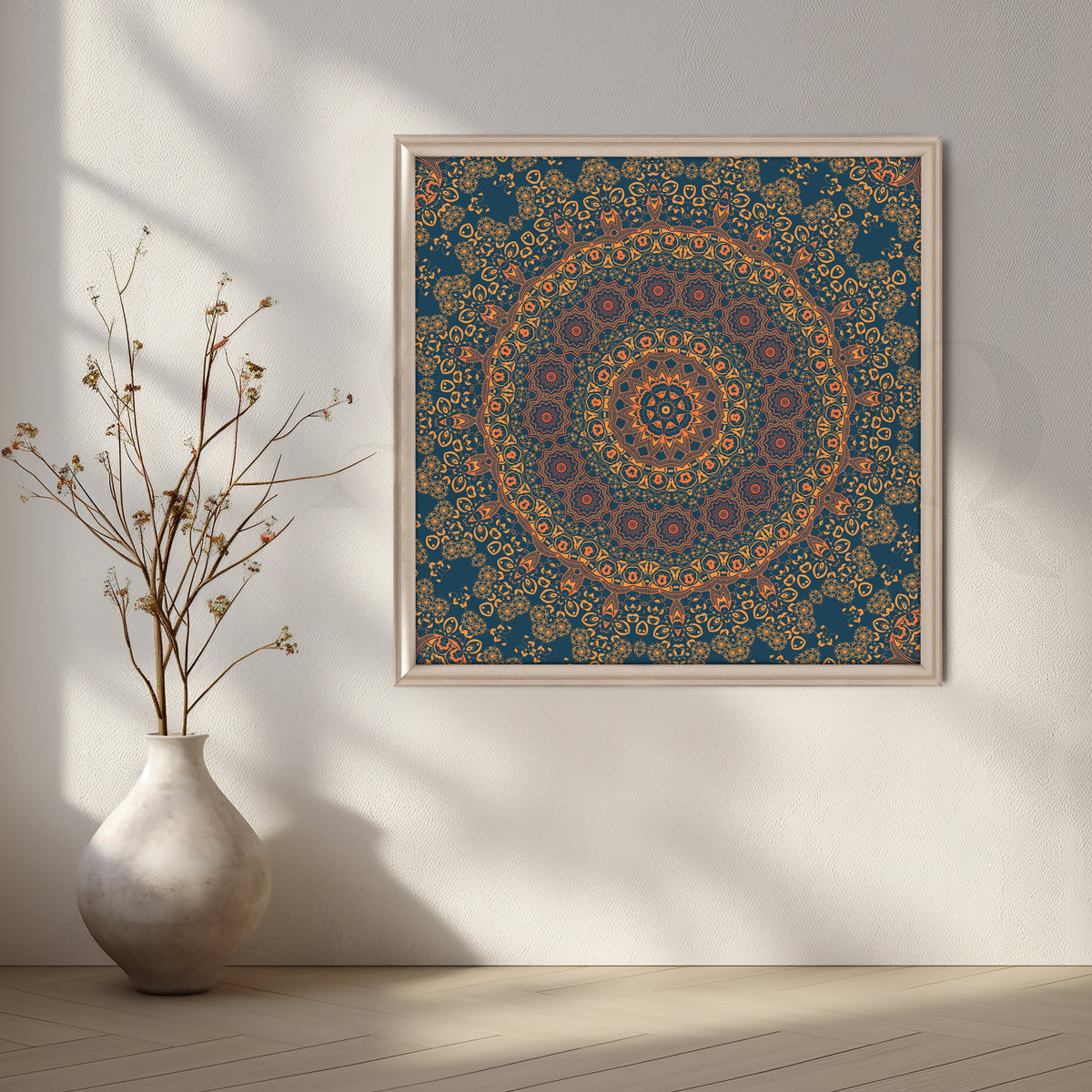 Royal Mandala Pattern Canvas Artwork – Asha Art Studio – Image 4