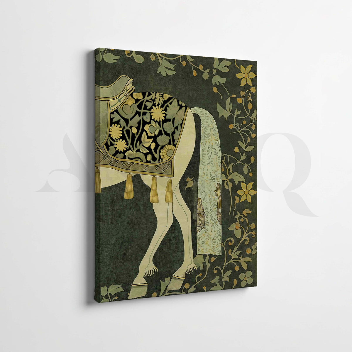 Vintage Royal Horse Botanical Gallery Wall Set of 2 – Asha Art Studio – Image 4