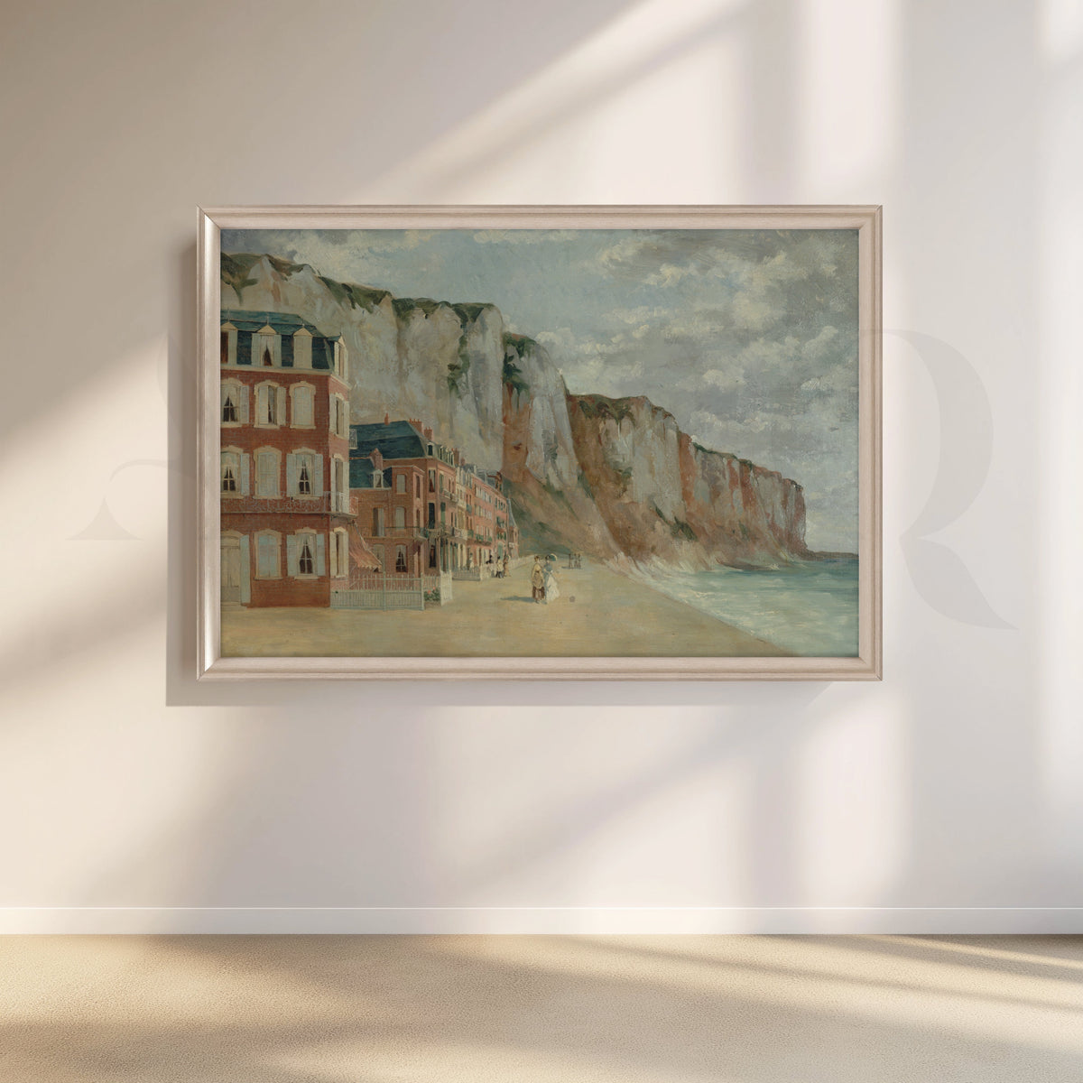 Seaside Cliffs Promenade Canvas Artwork – Asha Art Studio – Image 4